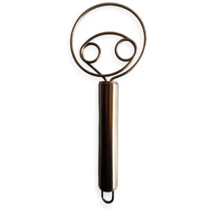 Датская венчик для теста с металлической ручкой