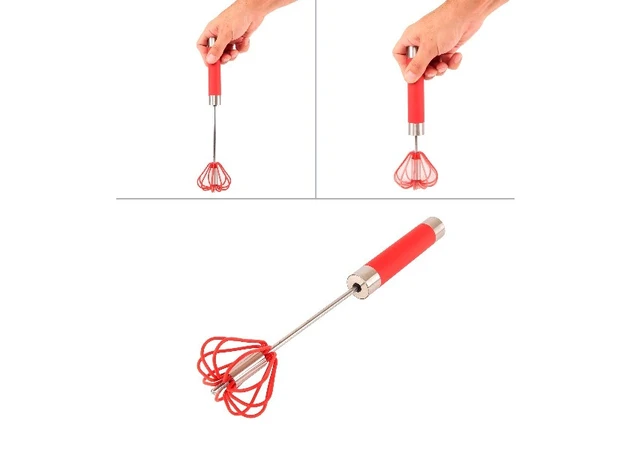 Фото 1 - Полуавтоматический кухонный венчик из нержавеющей стали для взбивания