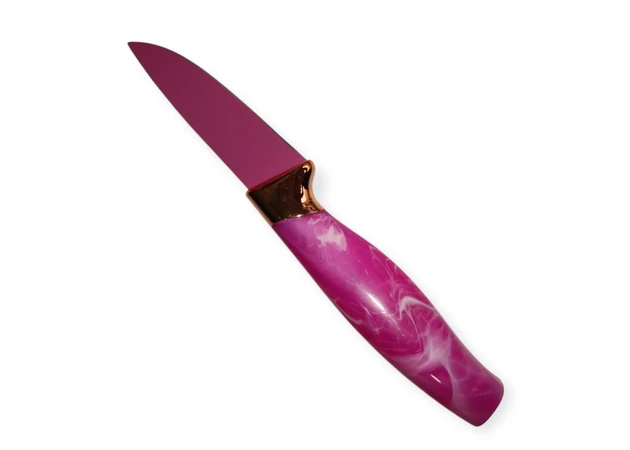 Фото 1 - Кухонний ніж 12 см(Мармур рожевий)