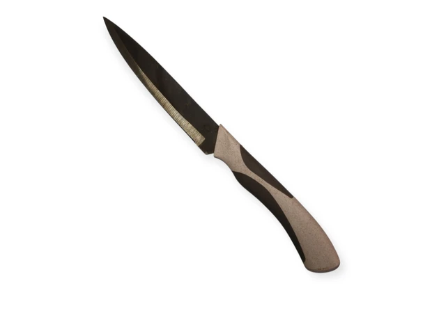 Фото 1 - Кухонний ніж з сірою ручкою  22 см