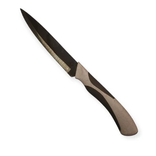 Кухонный нож с серой ручкой 22 см