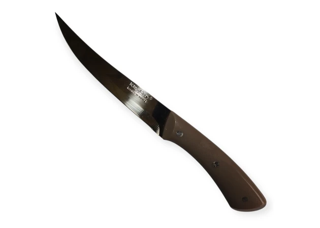 Фото 1 - Кухонний ніж з сірою пластиковою ручкою 27 см