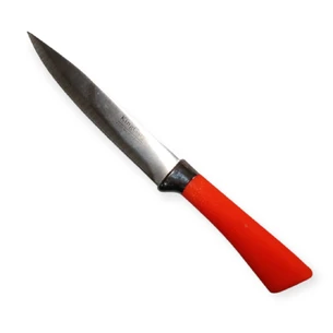 Кухонний ніж з оранжевою пластиковою ручкою  24 см