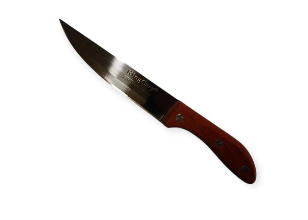 Фото 1 - Кухонний ніж з ручкою із темного дерева  26 см