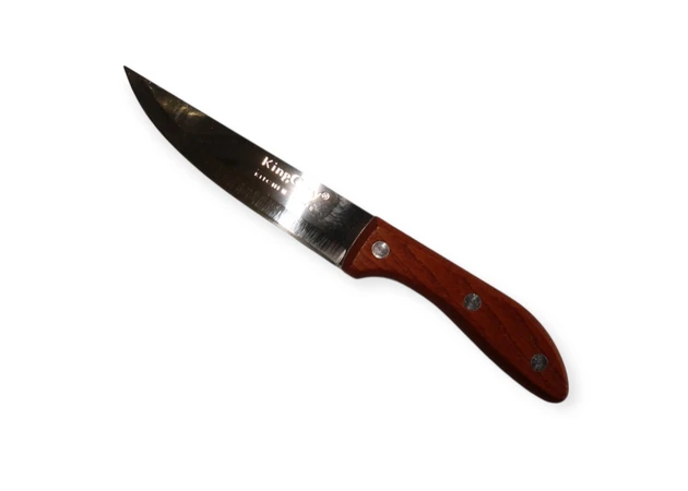 Фото 1 - Кухонний ніж з ручкою із темного дерева  24 см