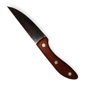 Кухонный нож с ручкой из тёмного дерева 21 см