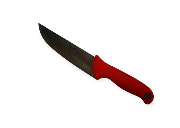 Фото 1 - Кухонный нож с резиновой ручкой 29,5 см