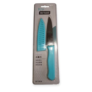 Кухонный нож на блистере с пластиковой ручкой 19 см