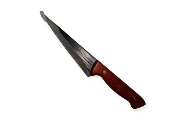 Фото 1 - Кухонний ніж з нержавіючої сталі з ручкою із дерева   28,5 см