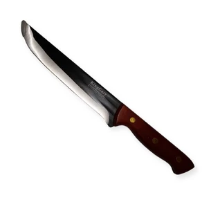 Кухонный нож из нержавеющей стали с деревянной ручкой 32 см