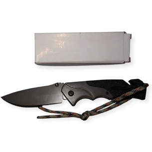 Складной охотничий нож из нержавеющей стали с шнурком 22 см (189 г)