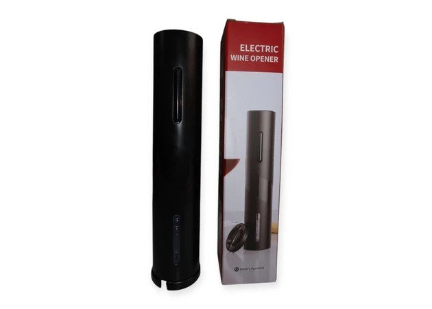 Фото 1 - Электрический штопор для вина с ножом для фольги
