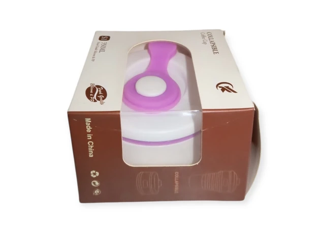 Фото 2 - Силиконовая складная кружка для кофе и напитков, 450 мл