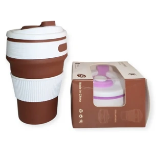 Силиконовая складная кружка для кофе и напитков, 450 мл