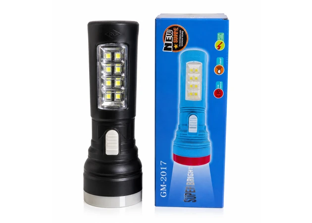 Фото 1 - Ліхтарик світлодіодний GM-2017 з боковою LED-панеллю 16  см