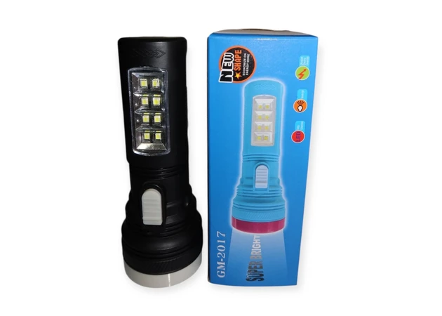 Фото 1 - Фонарь на батарейках с боковой панелью 16 см