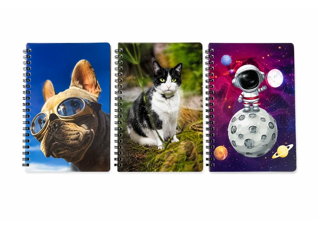 Фото 1 - Блокнот у клітинку 3D  21 см x 15 см