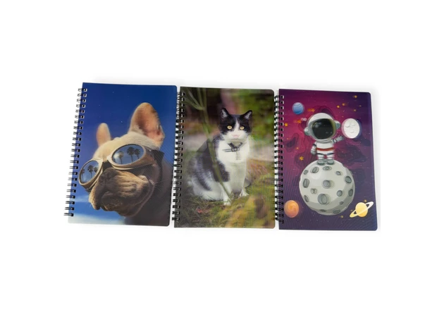 Фото 1 - Блокнот в клетку 3D 21 см x 15 см