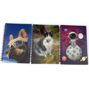 Блокнот в клетку 3D 21 см x 15 см