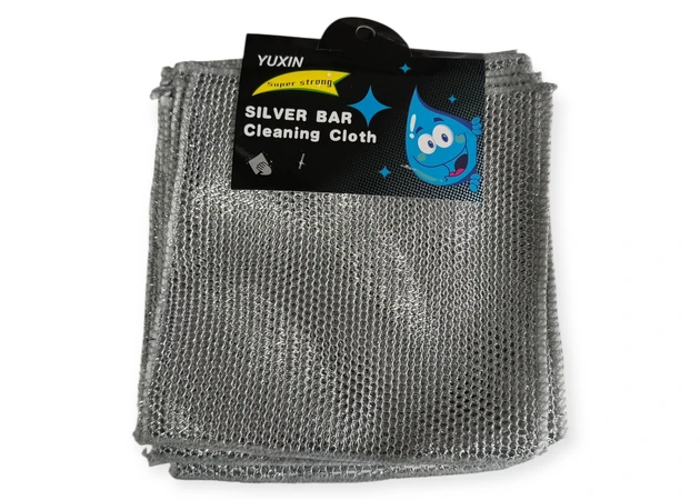 Фото 1 - Набор металлических салфеток-сеток для мытья посуды 20 на 20 см, 10 шт.