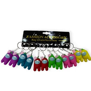 Брелок «Among Us с цветком»