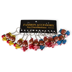 Брелок «Девочка с персиком»