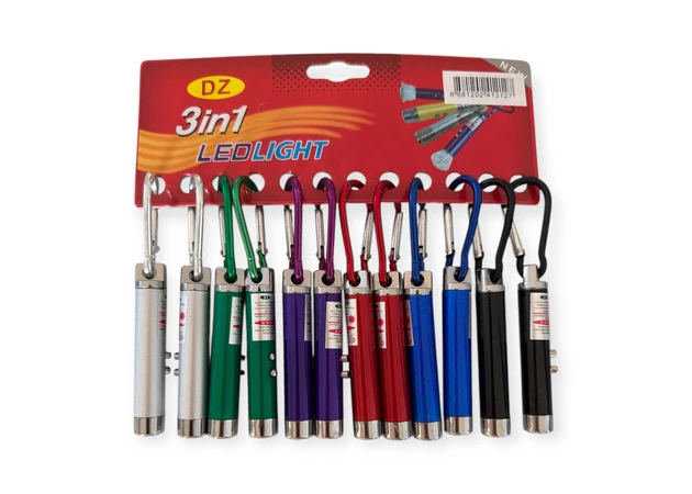 Фото 1 - Брелок «Фонарик-лазер 3 в 1»