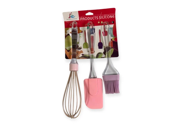 Фото 1 - Набір силіконових лопаток з вінчиком