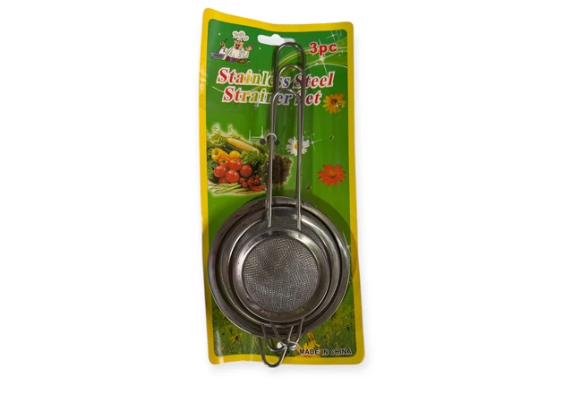 Фото 1 - Набір із трьох  металевих сит