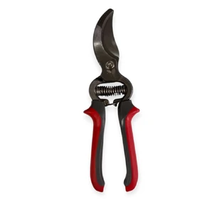 Секатор металевий з резиновими ручками 21 см