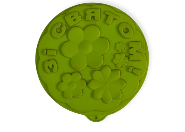 Фото 1 - Форма з написом «Зі святом!» 22 см x 4 см