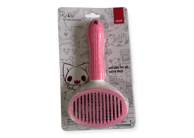 Фото 1 - Щетка для животных с кнопкой для очистки