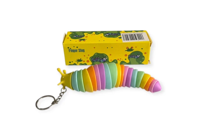 Фото 1 - Брелок різнокольорова гусениця