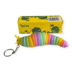 Брелок разноцветная гусеница