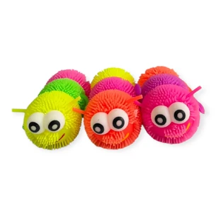 Разноцветная гусеница с фонариком