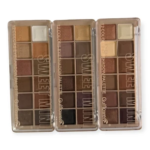 Палетка теней с нюдовыми оттенками