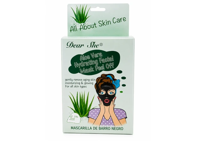 Фото 1 - Маска-плівка для обличчя Dear She Aloe Vera Hydrating Facial Mask Peel Off