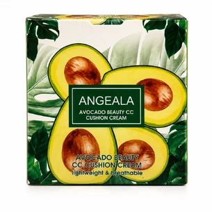 Легкий кушон 2-в-1 ANGEALA Avocado Beauty CC Cushion Cream з екстрактом авокадо