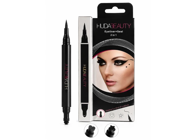 Фото 1 - Підводка для очей HUDA BEAUTY Eyeliner + Stamp 2 в 1