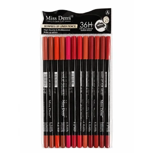 Набір контурних олівців для губ Miss Demi 36H Waterproof