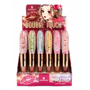 Блиск для губ Double Touch з матовим відтінком і прозорим блиском