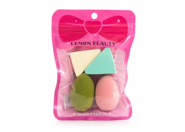 Фото 1 - Набір спонжів для макіяжу Lemon Beauty (4 шт.)