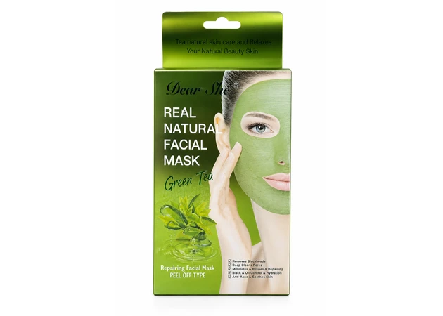Фото 1 - Маска-плівка для обличчя Dear She Green Tea Peel Off