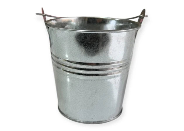 Фото 1 - Відерце  цинк  висота  9,5 см , діаметр 10 см