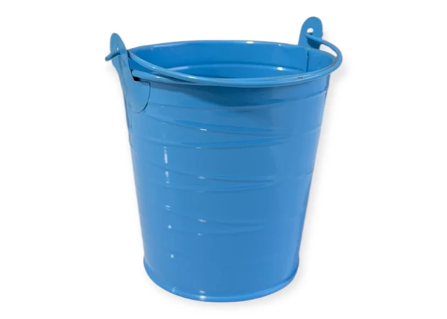 Фото 1 - Відерце кольорове у лінію   9,5 см , діаметр 10 см