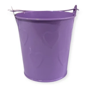 Відерце кольорове у сердечко    10 см , діаметр 10 см