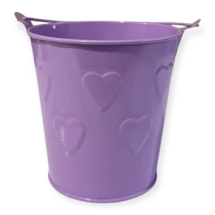 Відерце кольорове у сердечко    11 см , діаметр 11 см