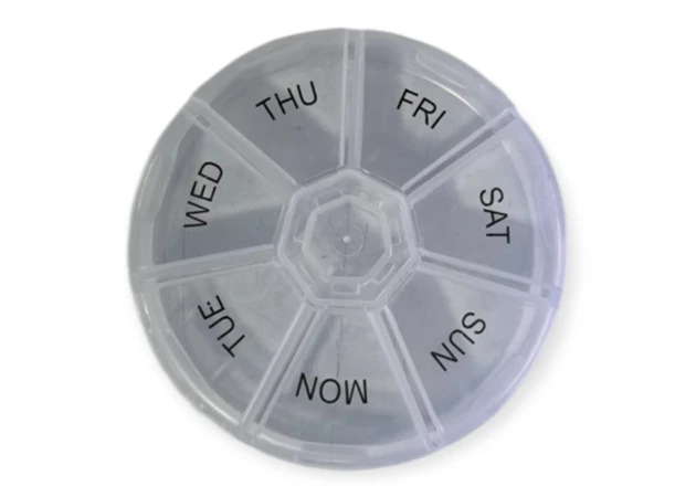 Фото 1 - Круглый органайзер для таблеток на 7 дней