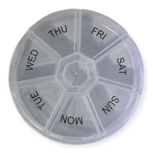 Круглый органайзер для таблеток на 7 дней