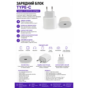 Зарядний блок Type-C